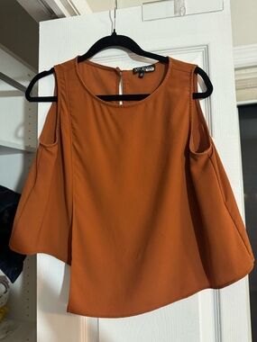 Mossi dark tan crop top size 40